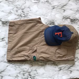 Gator cargo shorts.